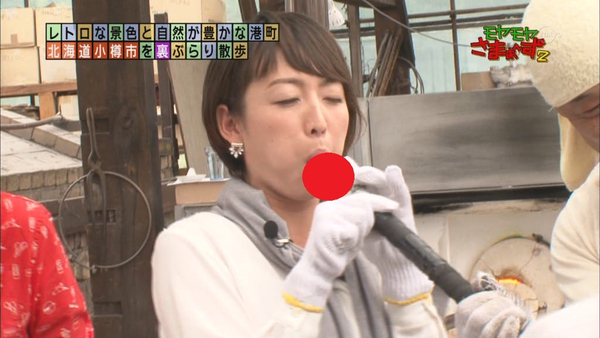 狩野恵里アナの喉元までしっかり咥え込んだフェラ顔wwwwwwww