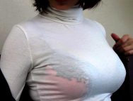 素人の透けブラしてる着衣巨乳　画像16枚