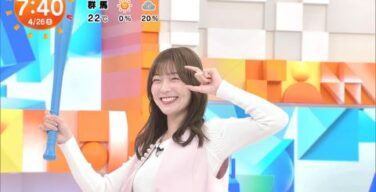 阿部華也子アナ、朝一のニット巨乳はエロすぎたｗｗ(エロGIF動画)