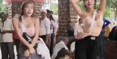 韓国まんさん、インドの路上であたシコダンス