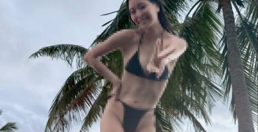 白間美瑠さん(27)変態水着を着用してしまう