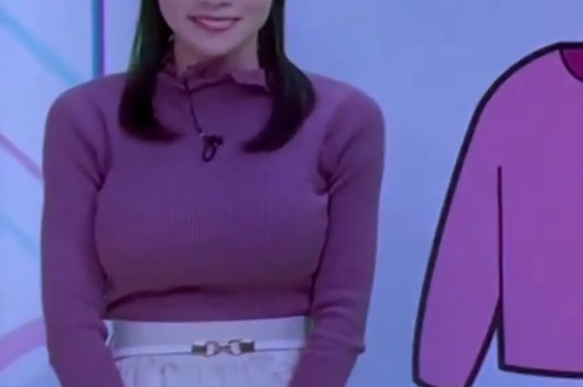 【動画】爆乳女子アナさんニットが大変なことになってしまう