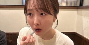 本田望結、巨乳もんじゃ焼きを堪能してしまう！！